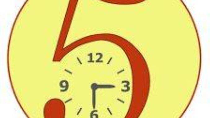 5 دقائق